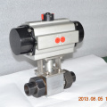 2 way high pressure stainless steel airpowered ball valve